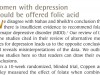 Women with depression should be offered folic acid